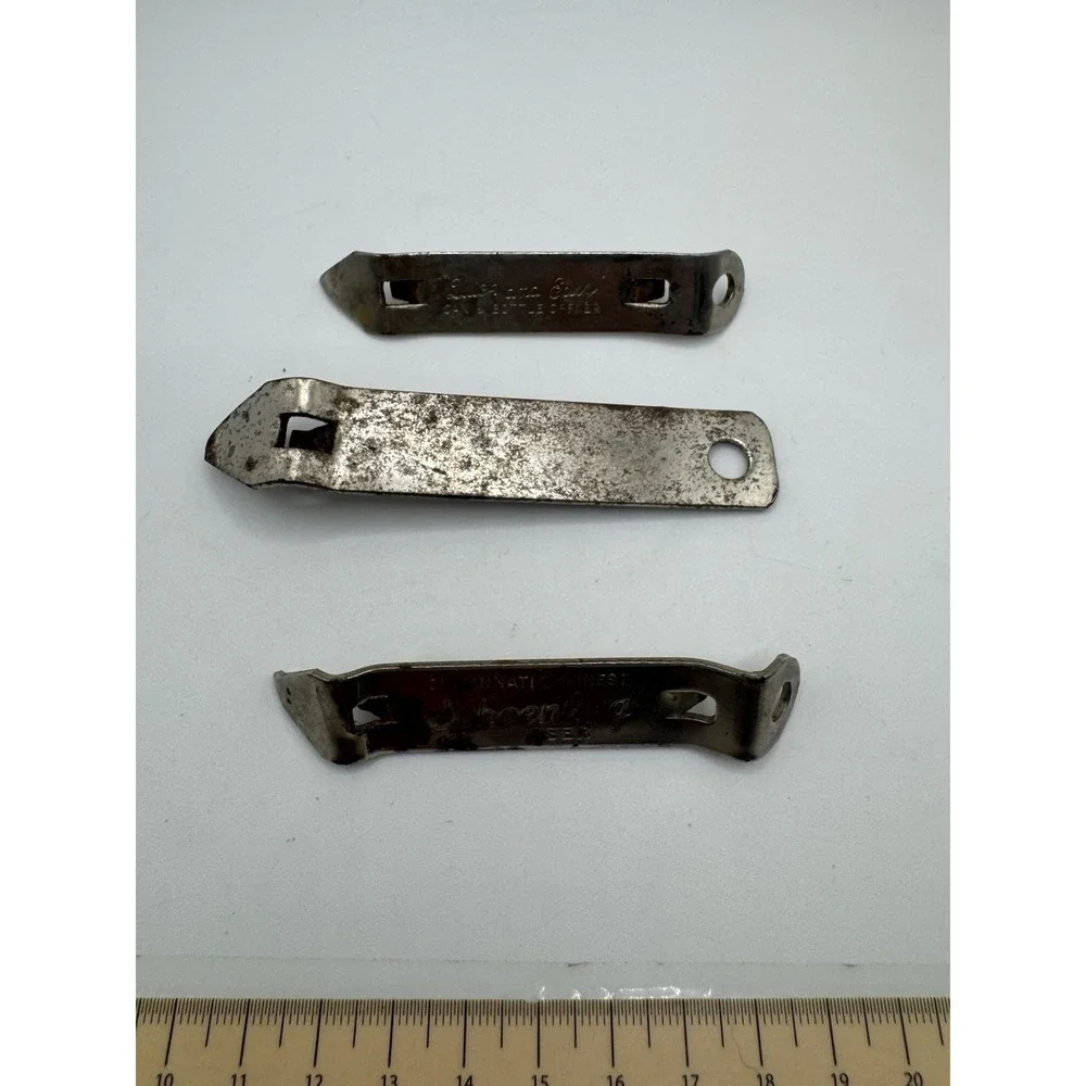 Vintage Metal Bottle Openers/Can  Lot Of 3 Advertising Quick And Easy
